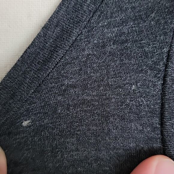 Lolë sleeveless casual tank long maxi dress with side slits dark gray XS | FLAW - Picture 6 of 13